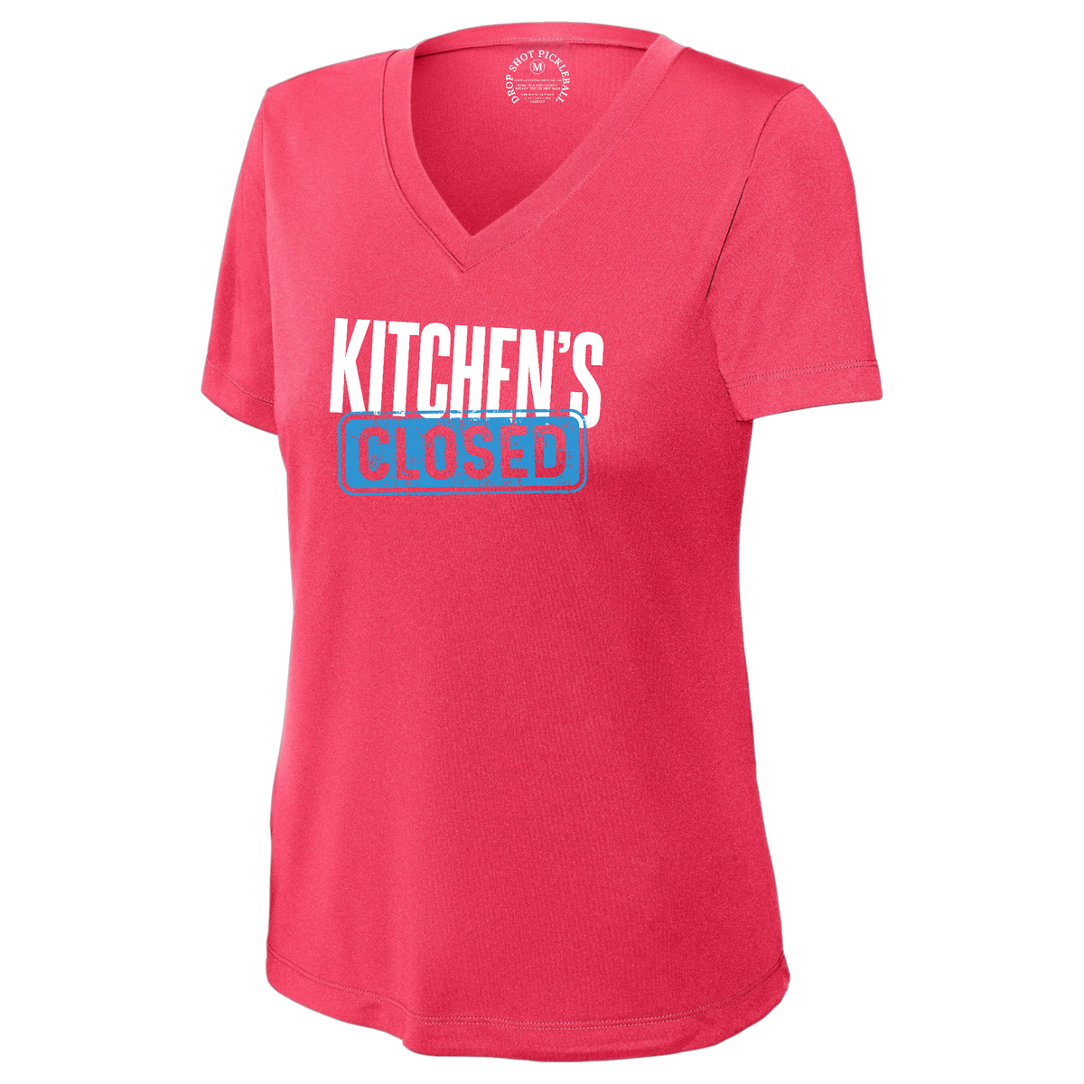 Kitchen Womens Short Sleeve V Neck Performance