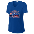 Summit Womens Short Sleeve Performance V Neck 4th of July