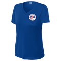 SSPC Womens Short Sleeve V Neck Performance 4th of July