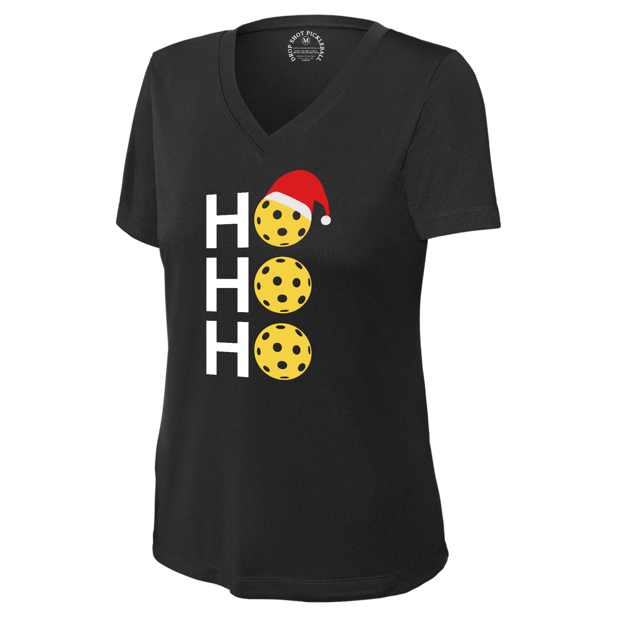 Ho Ho Womens Short Sleeve V Neck Performance