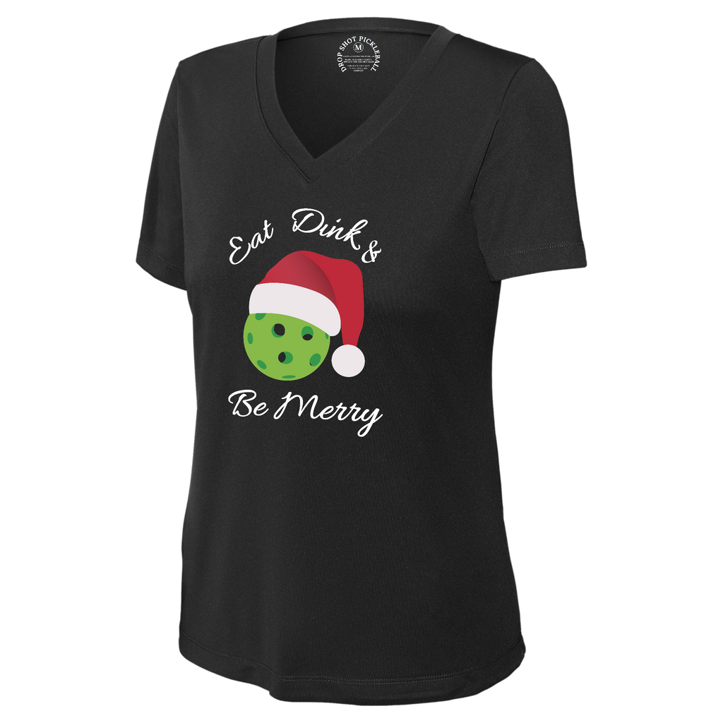 Be Merry Womens Short Sleeve V Neck Performance