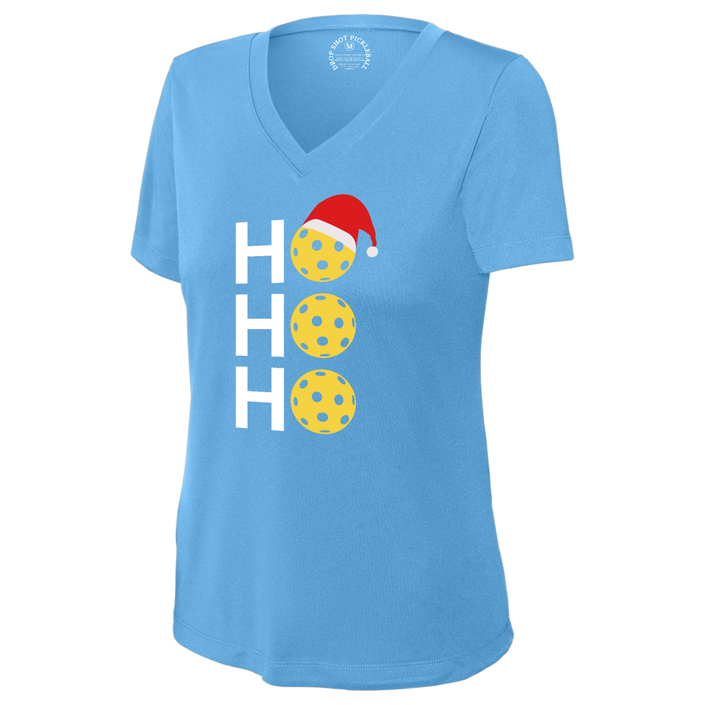 Ho Ho Womens Short Sleeve V Neck Performance