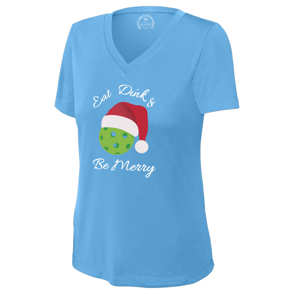 Be Merry Womens Short Sleeve V Neck Performance