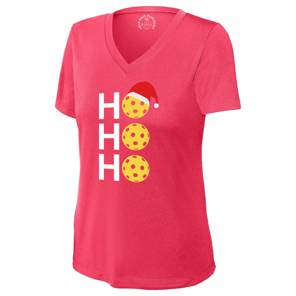 Ho Ho Womens Short Sleeve V Neck Performance