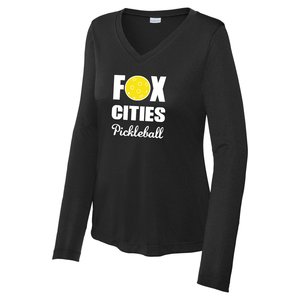 FCP Womens Performance Long Sleeve V Neck Shirt Large Logo
