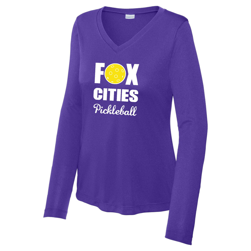 FCP Womens Performance Long Sleeve V Neck Shirt Large Logo