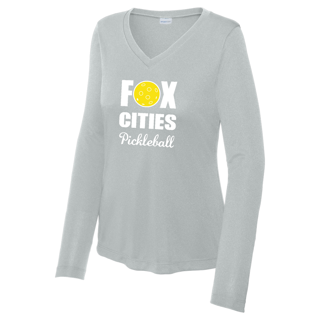 FCP Womens Performance Long Sleeve V Neck Shirt Large Logo