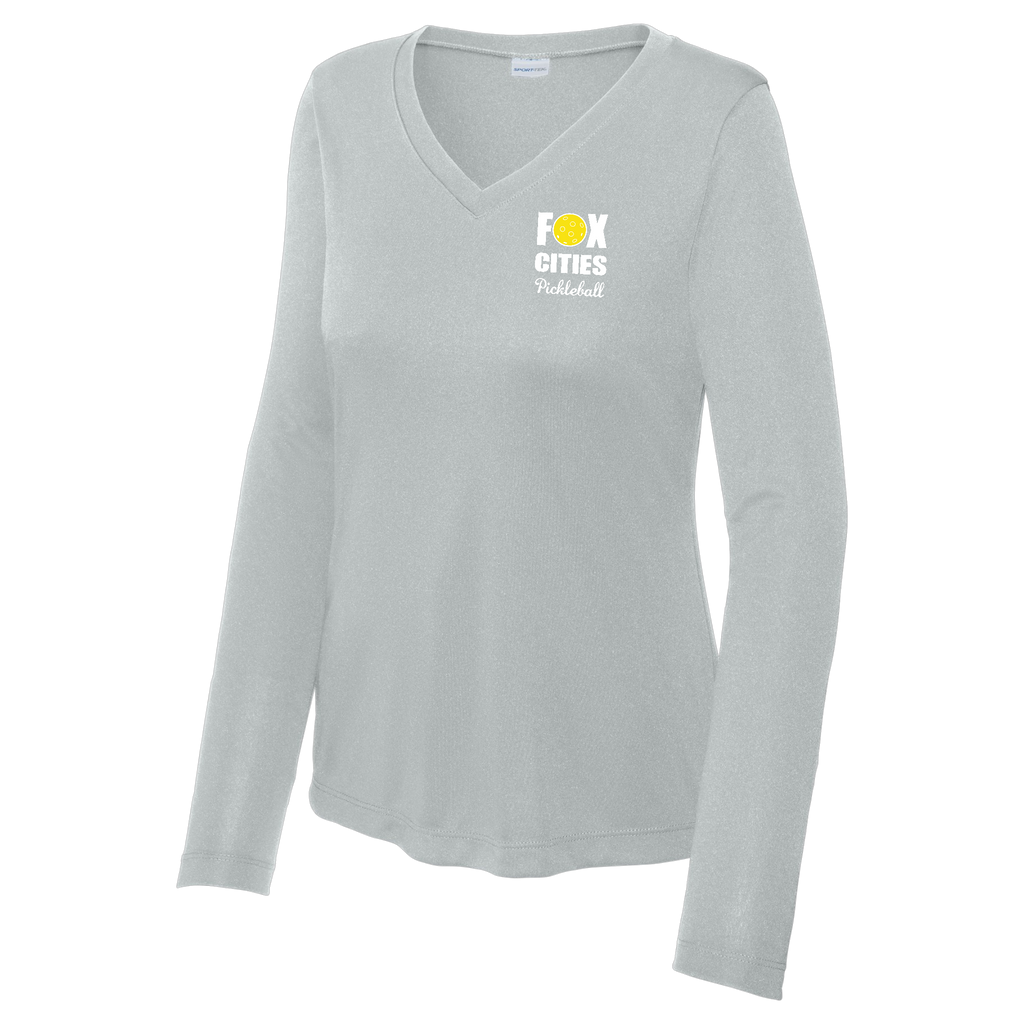 FCP Womens Performance Long Sleeve V Neck Shirt Small Logo