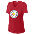 Willamette Womens Performance Short Sleeve V Neck Large Logo