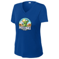 Wickenburg Womens Short Sleeve V Neck Performance Large Logo