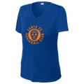 Santa Fe Womens Short Sleeve V Neck Performance Large Logo