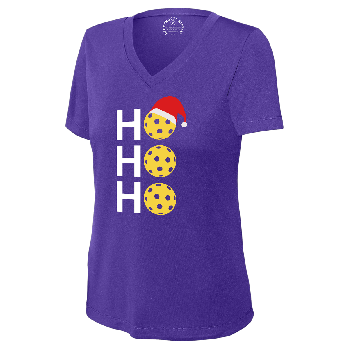 Ho Ho Womens Short Sleeve V Neck Performance