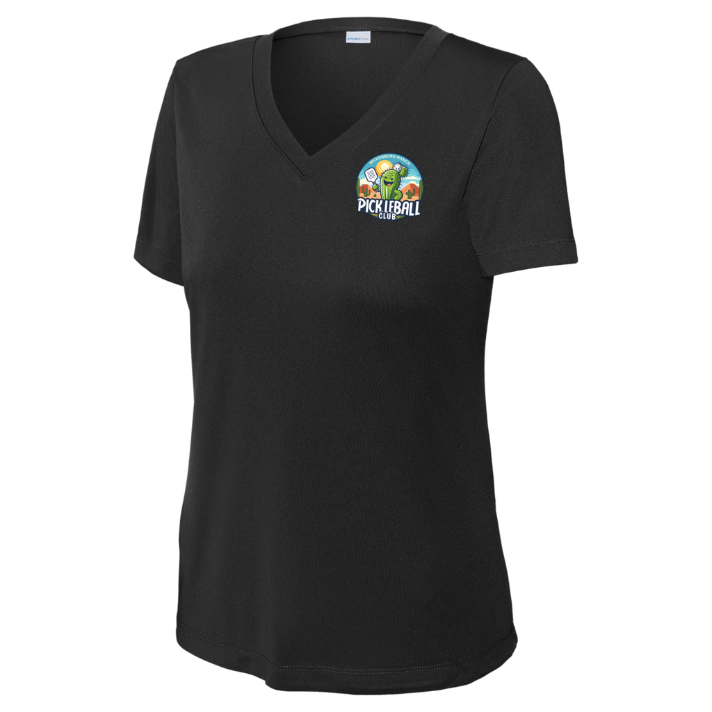 Wickenburg Womens Short Sleeve V Neck Small Logo