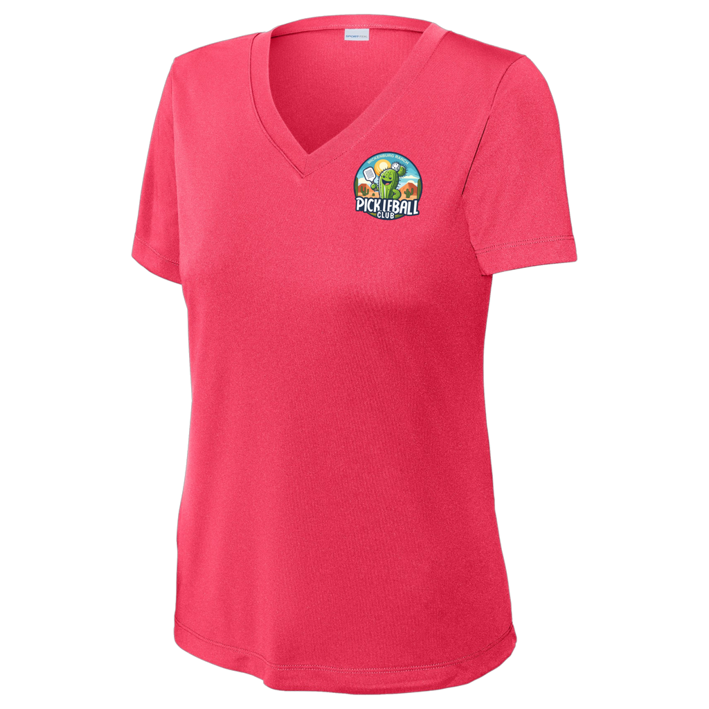 Wickenburg Womens Short Sleeve V Neck Small Logo