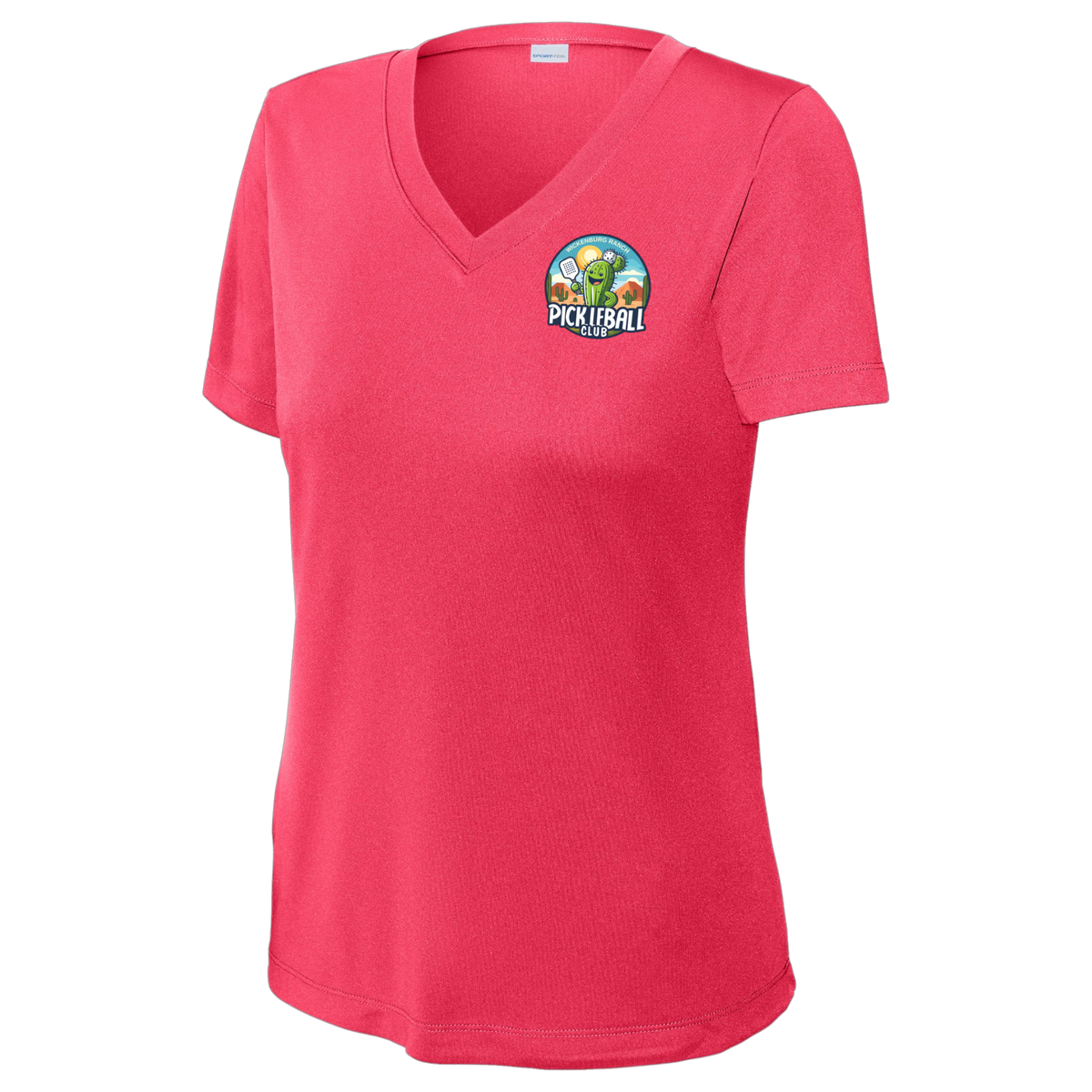 Wickenburg Womens Short Sleeve V Neck Small Logo