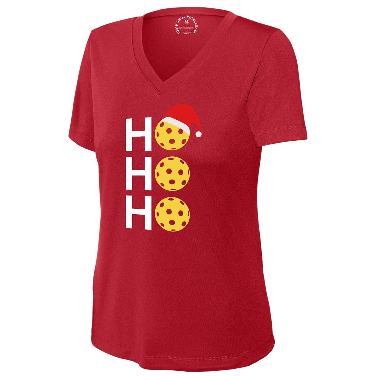 Ho Ho Womens Short Sleeve V Neck Performance