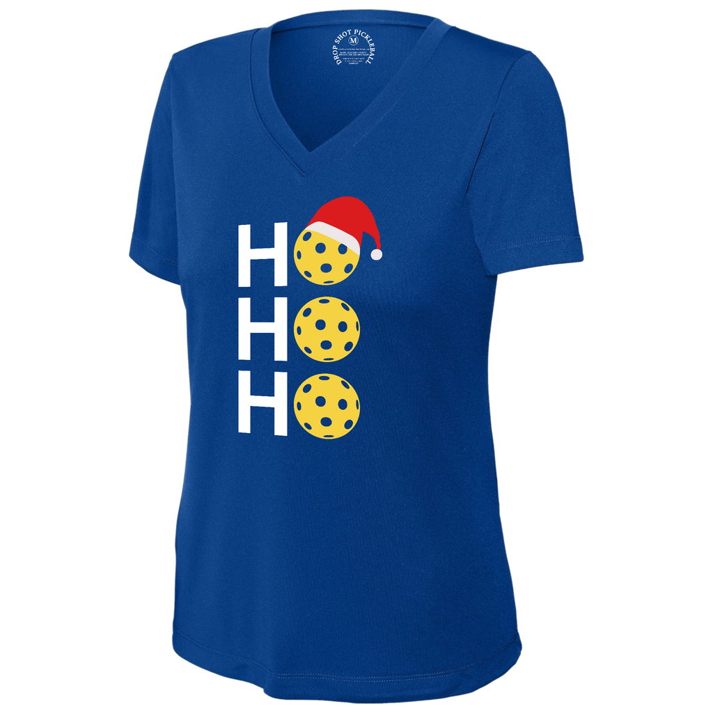 Ho Ho Womens Short Sleeve V Neck Performance
