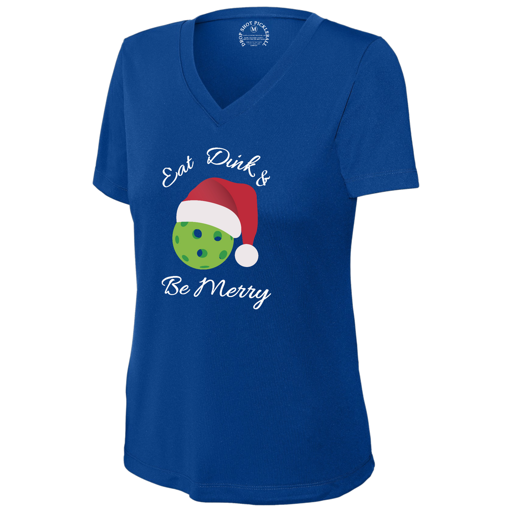 Be Merry Womens Short Sleeve V Neck Performance