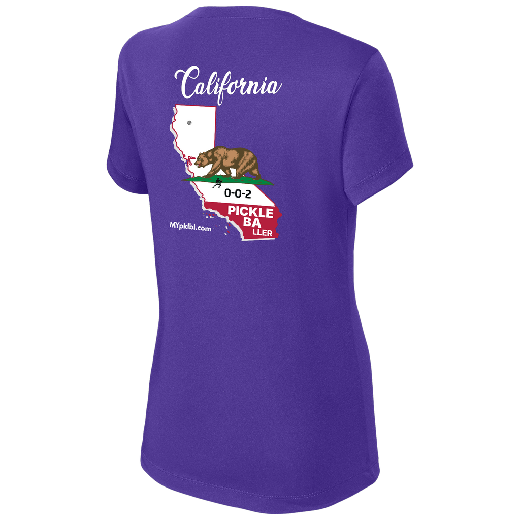 My pklbl Womens Short Sleeve V Neck Cali Logo