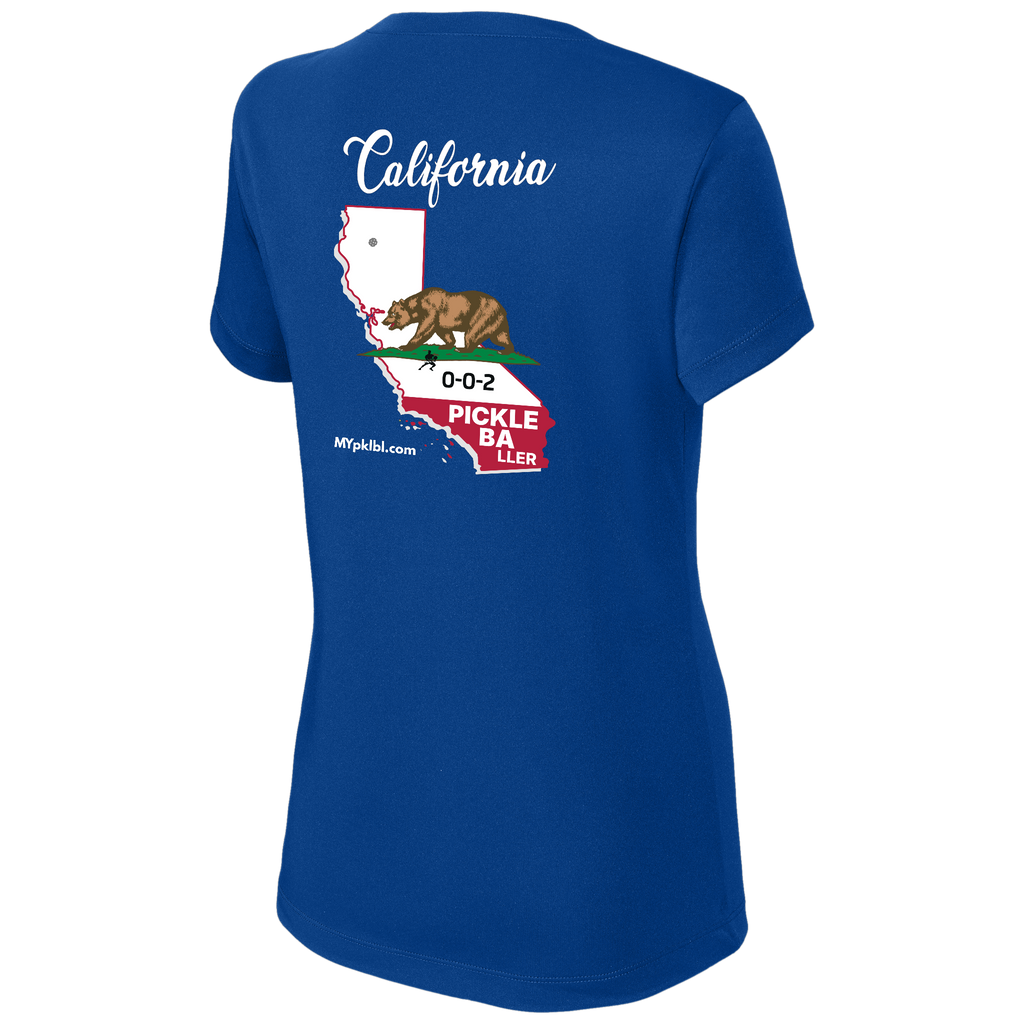 My pklbl Womens Short Sleeve V Neck Cali Logo