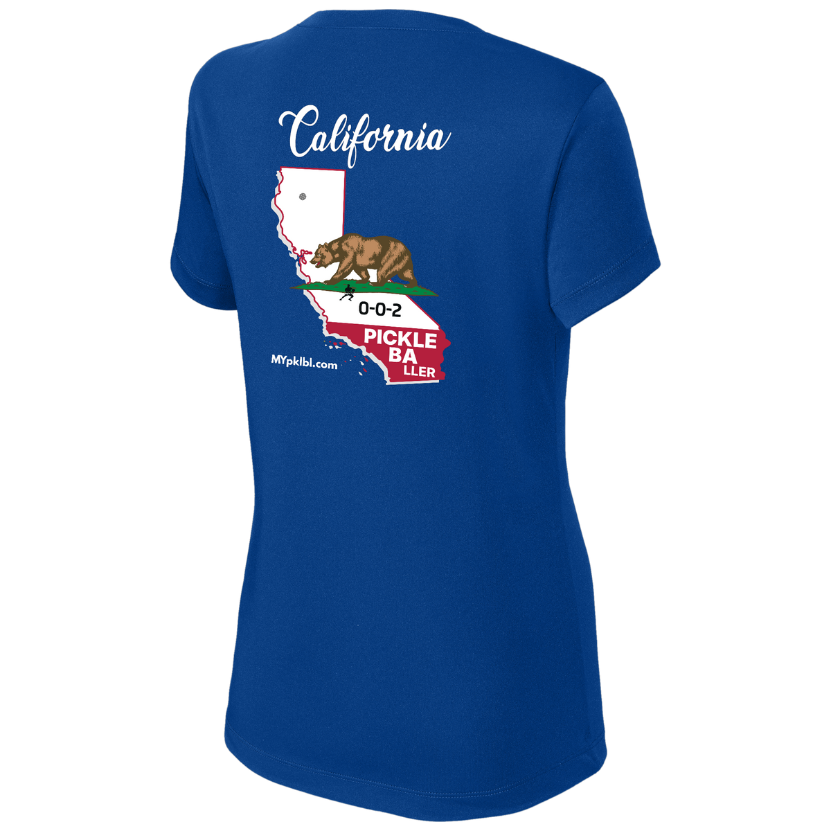 My pklbl Womens Short Sleeve V Neck Cali Logo