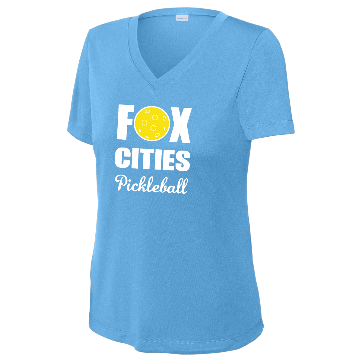 FCP Womens Short Sleeve V Neck Performance Large Logo