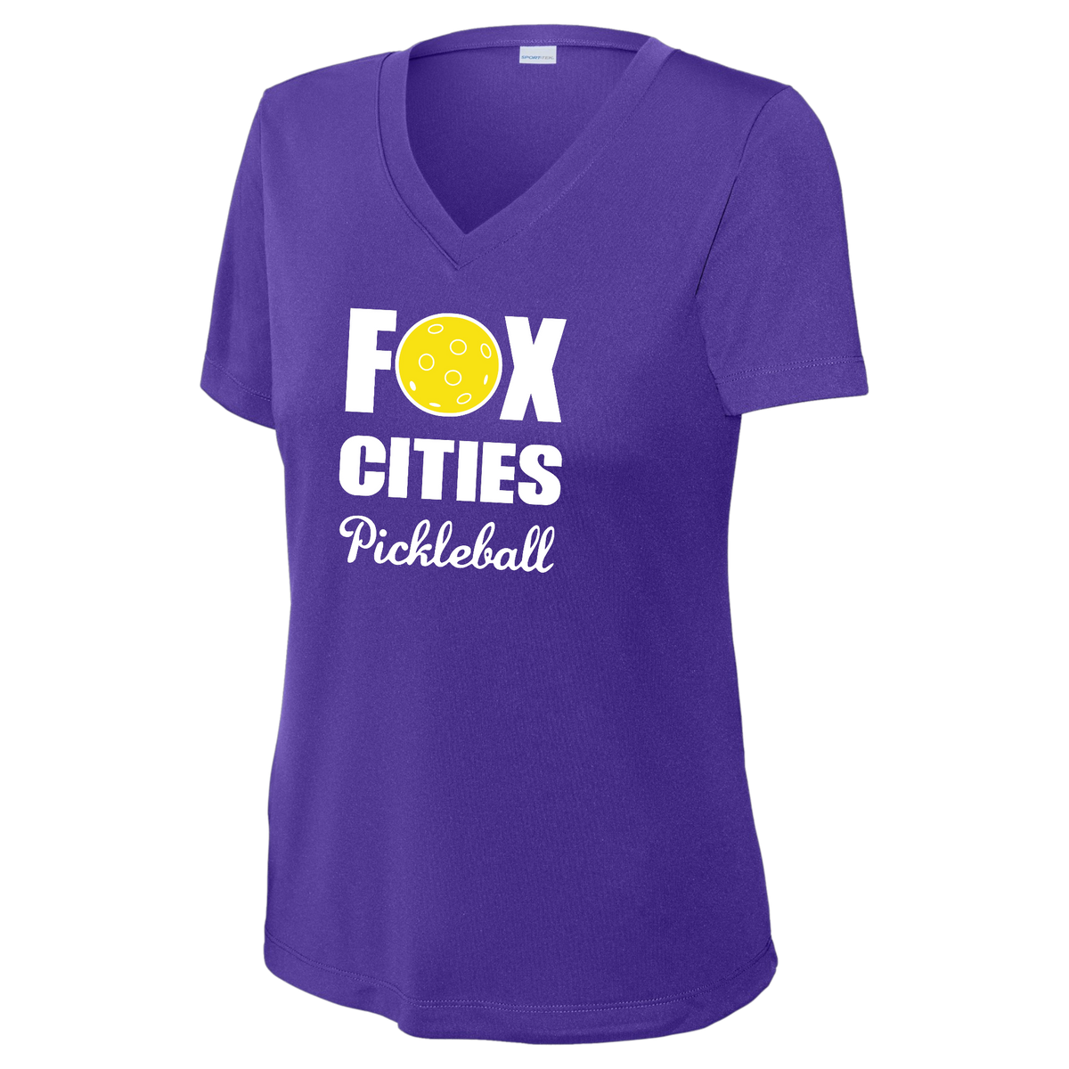 FCP Womens Short Sleeve V Neck Performance Large Logo
