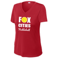 FCP Womens Short Sleeve V Neck Performance Large Logo