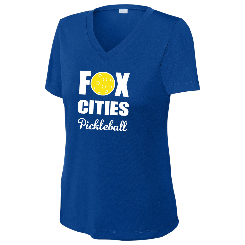 FCP Womens Short Sleeve V Neck Performance Large Logo