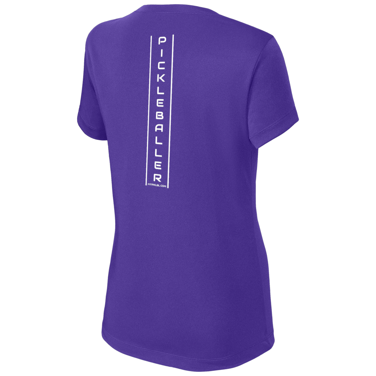 My pklbl Womens Short Sleeve V Neck Thin Back Logo