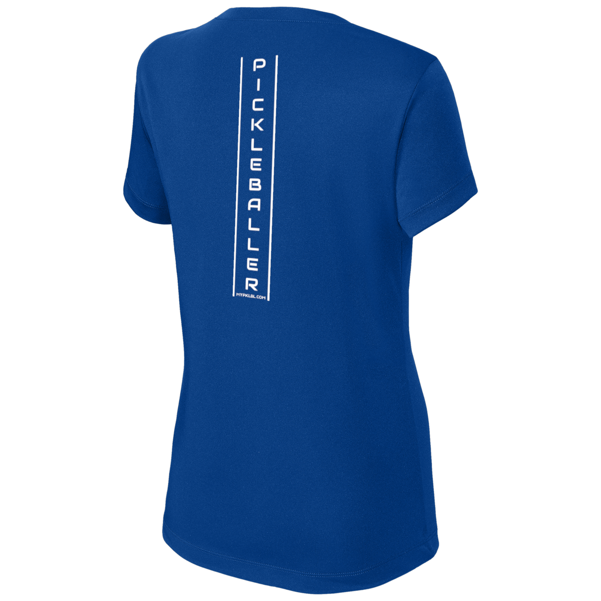 My pklbl Womens Short Sleeve V Neck Thin Back Logo