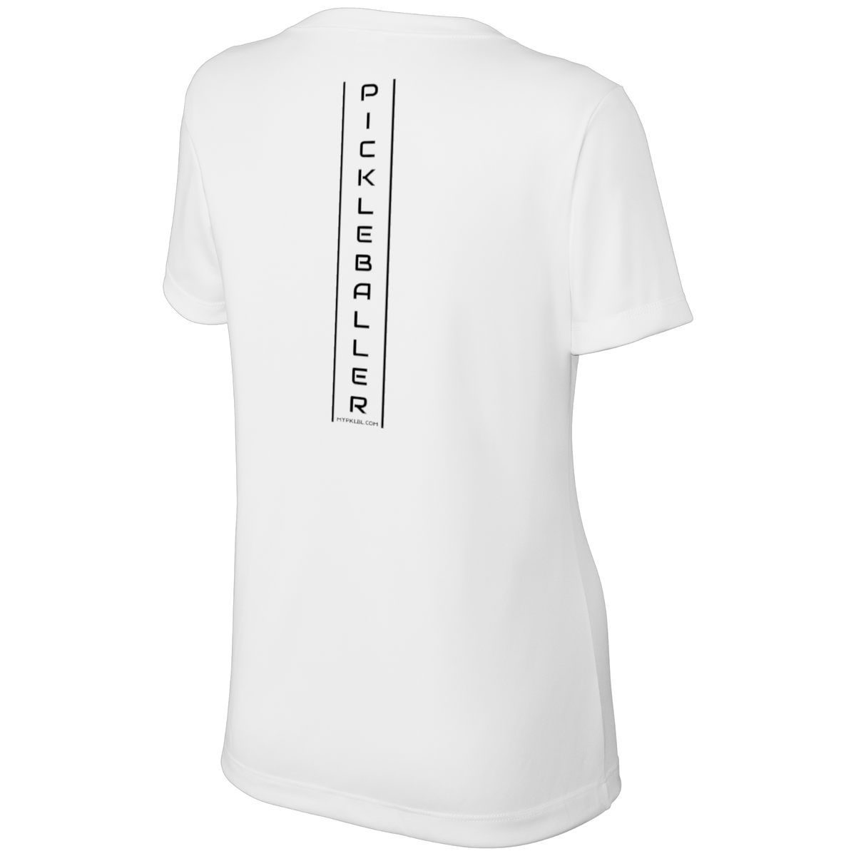 My pklbl Womens Short Sleeve V Neck Thin Back Logo