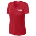 FOCO Womens Short Sleeve V Neck Performance Small Logo