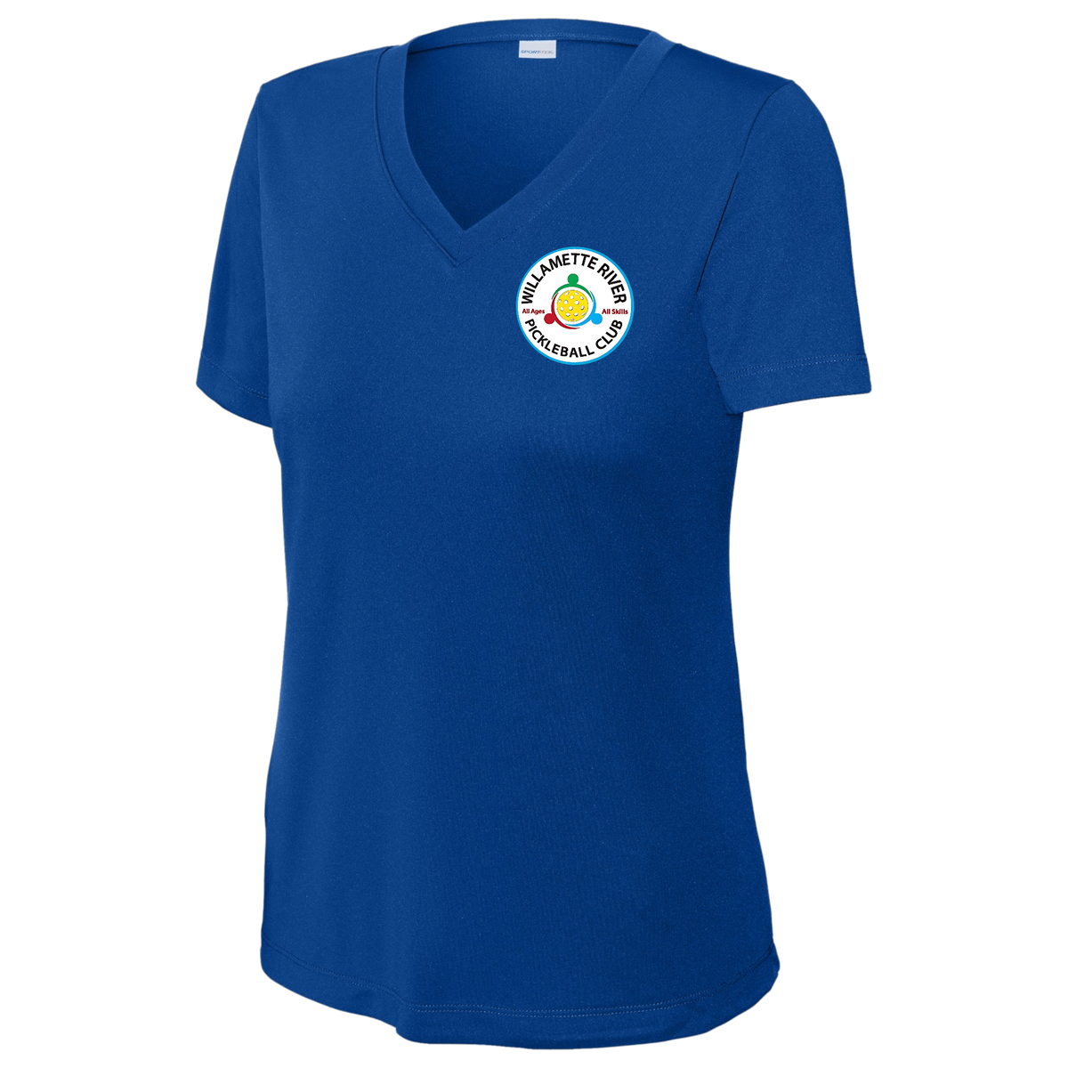 Willamette Womens Performance Short Sleeve V Neck Small Logo