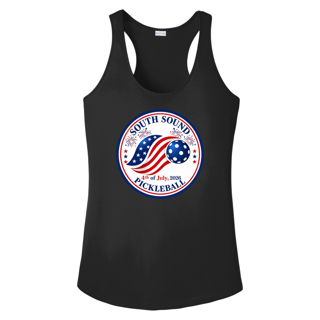 SSPC Womens Racerbacks Large Logo 4th of July