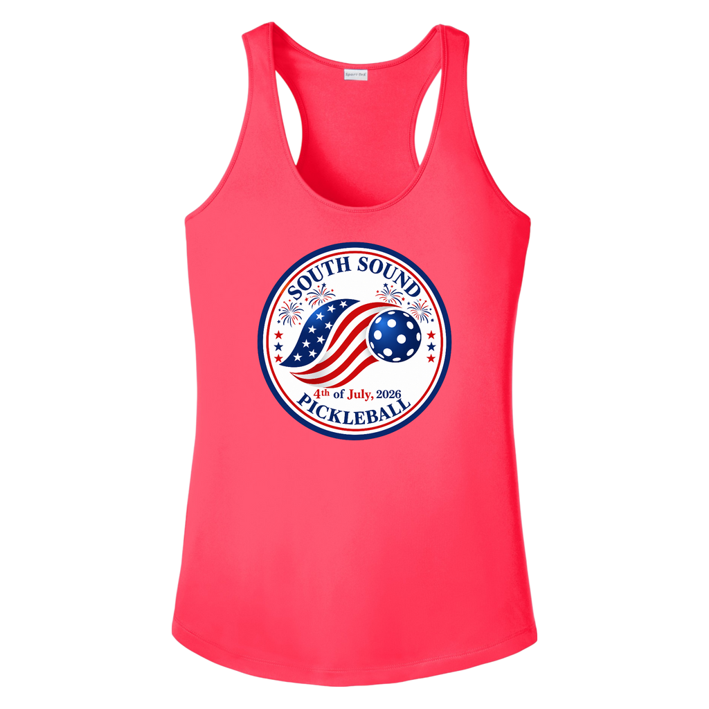 SSPC Womens Racerbacks Large Logo 4th of July