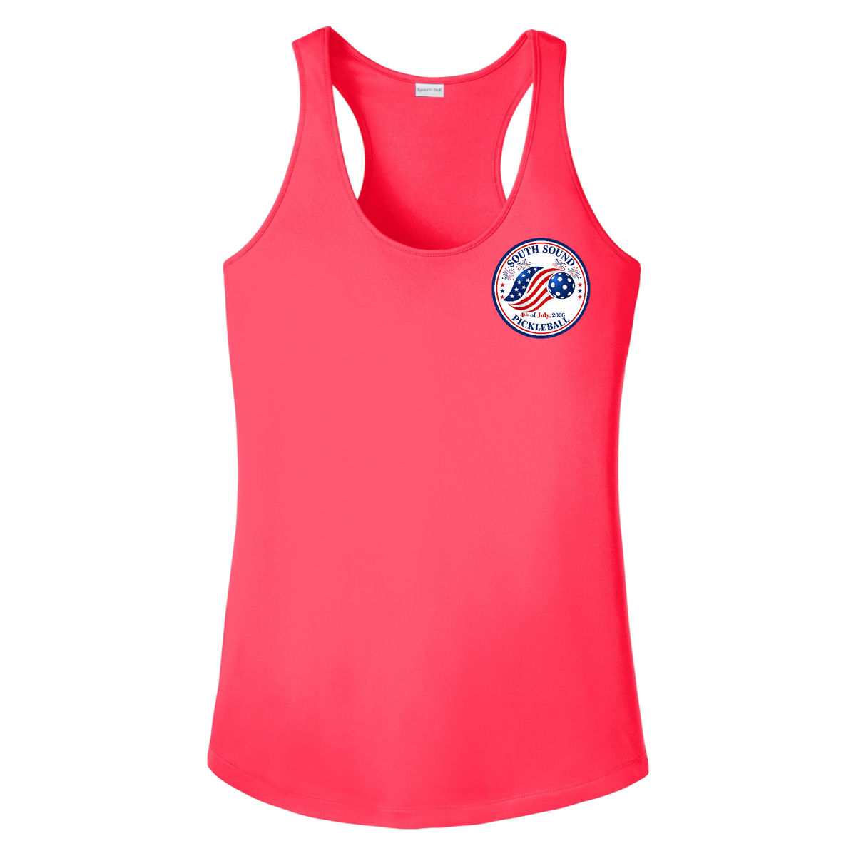 SSPC Womens Racerbacks Small Logo 4th of July