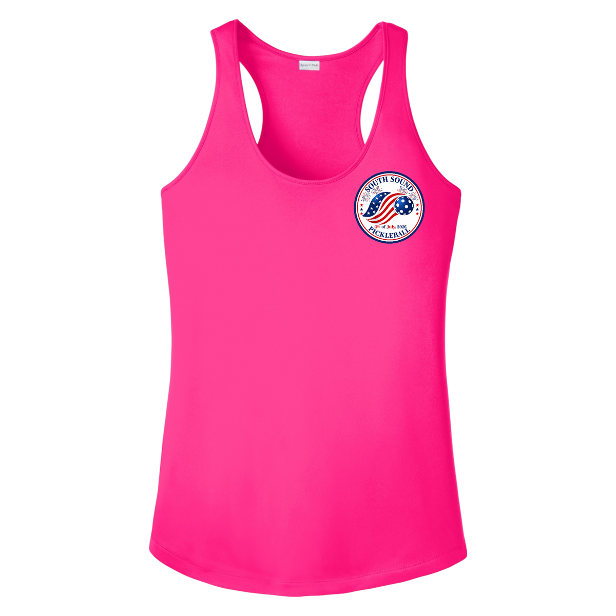 SSPC Womens Racerbacks Small Logo 4th of July