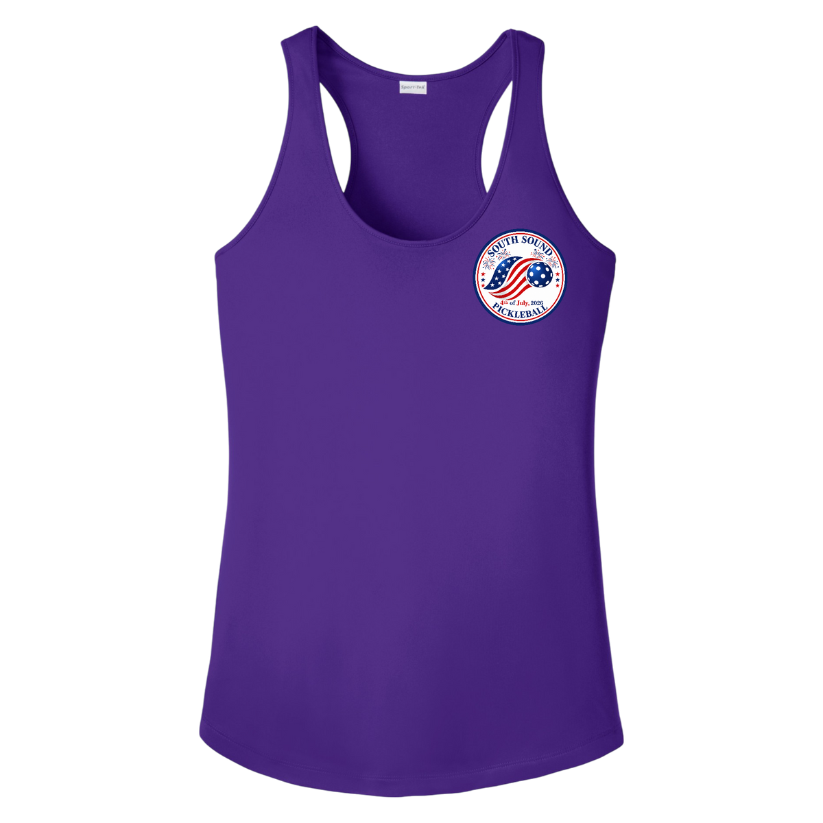 SSPC Womens Racerbacks Small Logo 4th of July