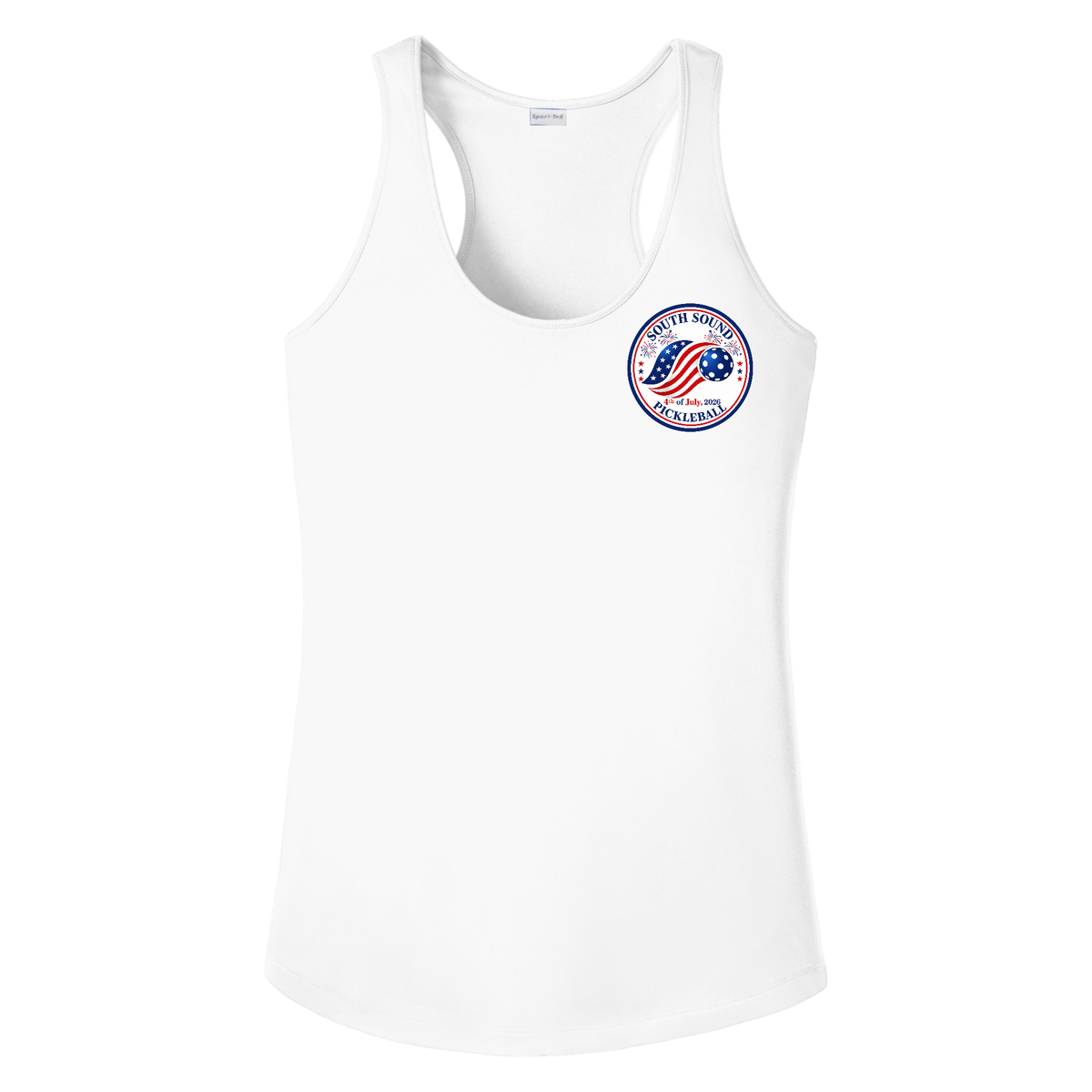 SSPC Womens Racerbacks Small Logo 4th of July
