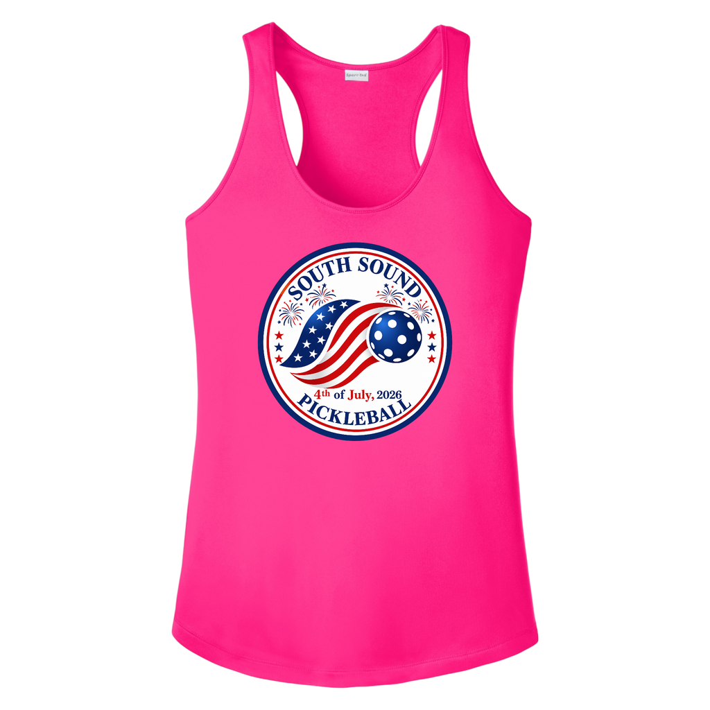 SSPC Womens Racerbacks Large Logo 4th of July