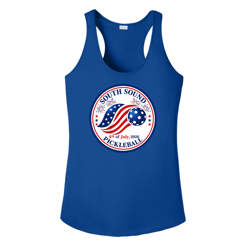 SSPC Womens Racerbacks Large Logo 4th of July