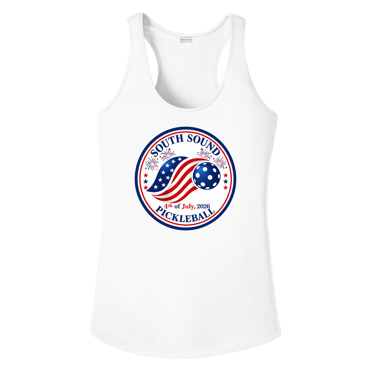 SSPC Womens Racerbacks Large Logo 4th of July