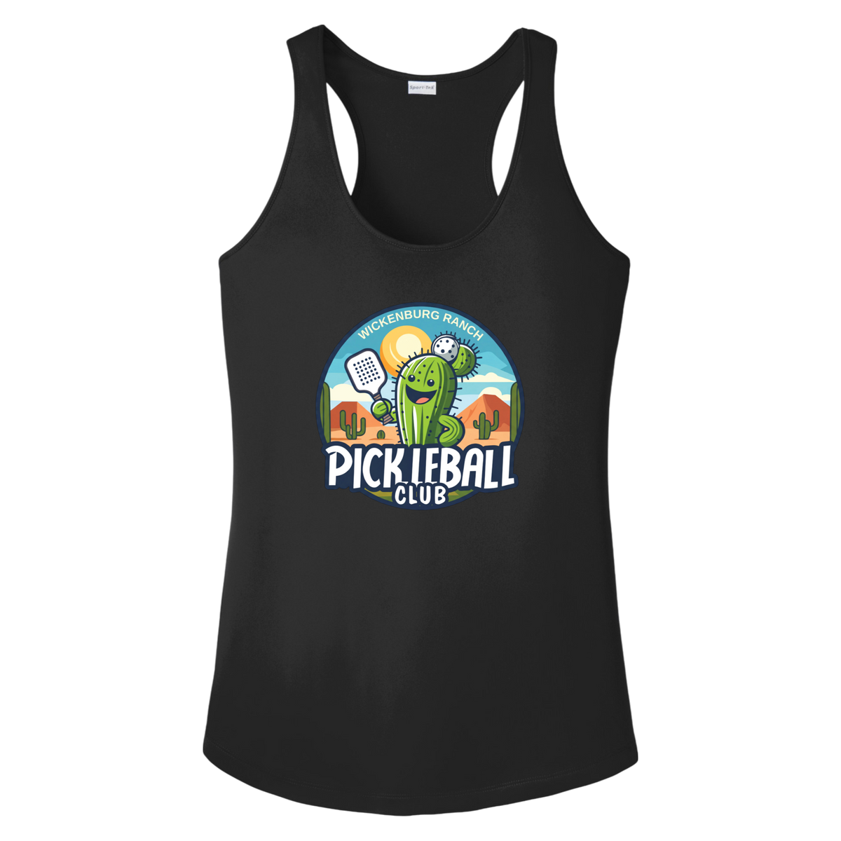 Wickenburg Womens Racerbacks Large Logo