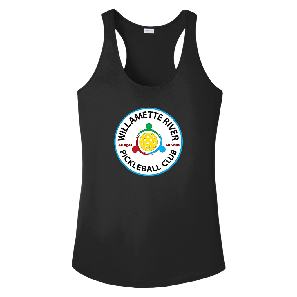Willamette Womens Racerback Tank Large Logo