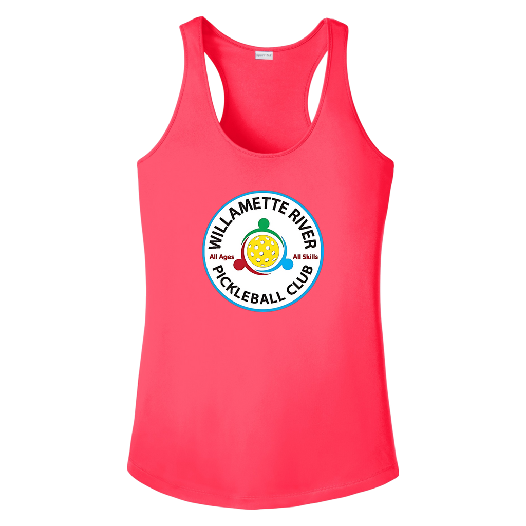 Willamette Womens Racerback Tank Large Logo