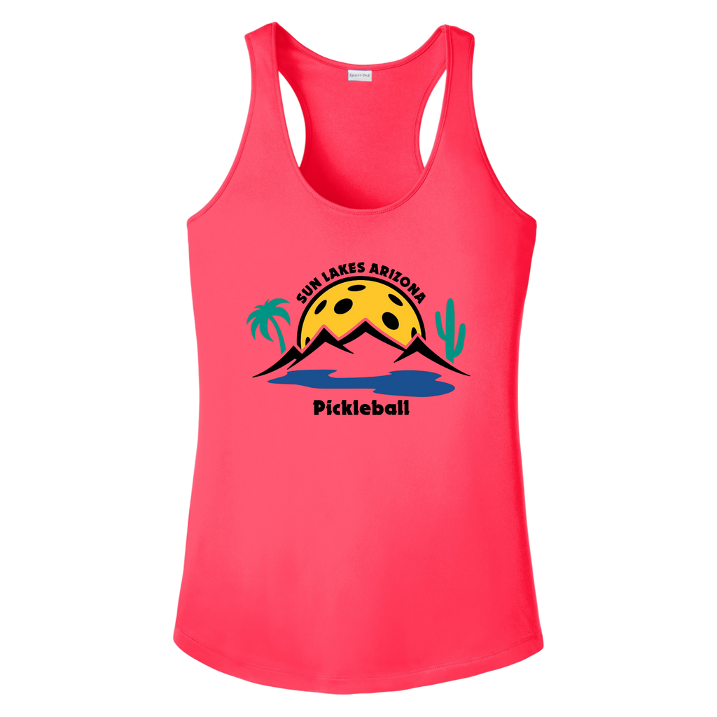 Sun Lakes Womens Racerbacks Large Logo
