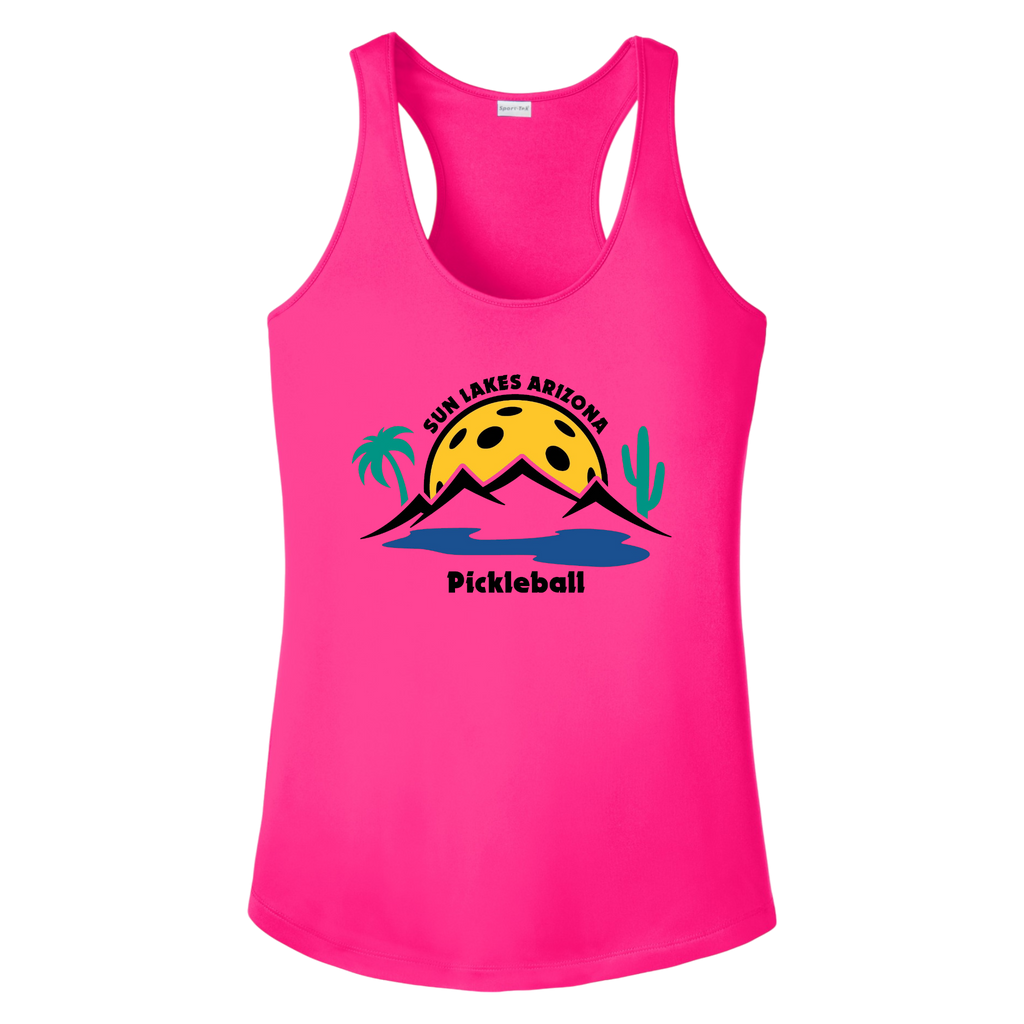 Sun Lakes Womens Racerbacks Large Logo