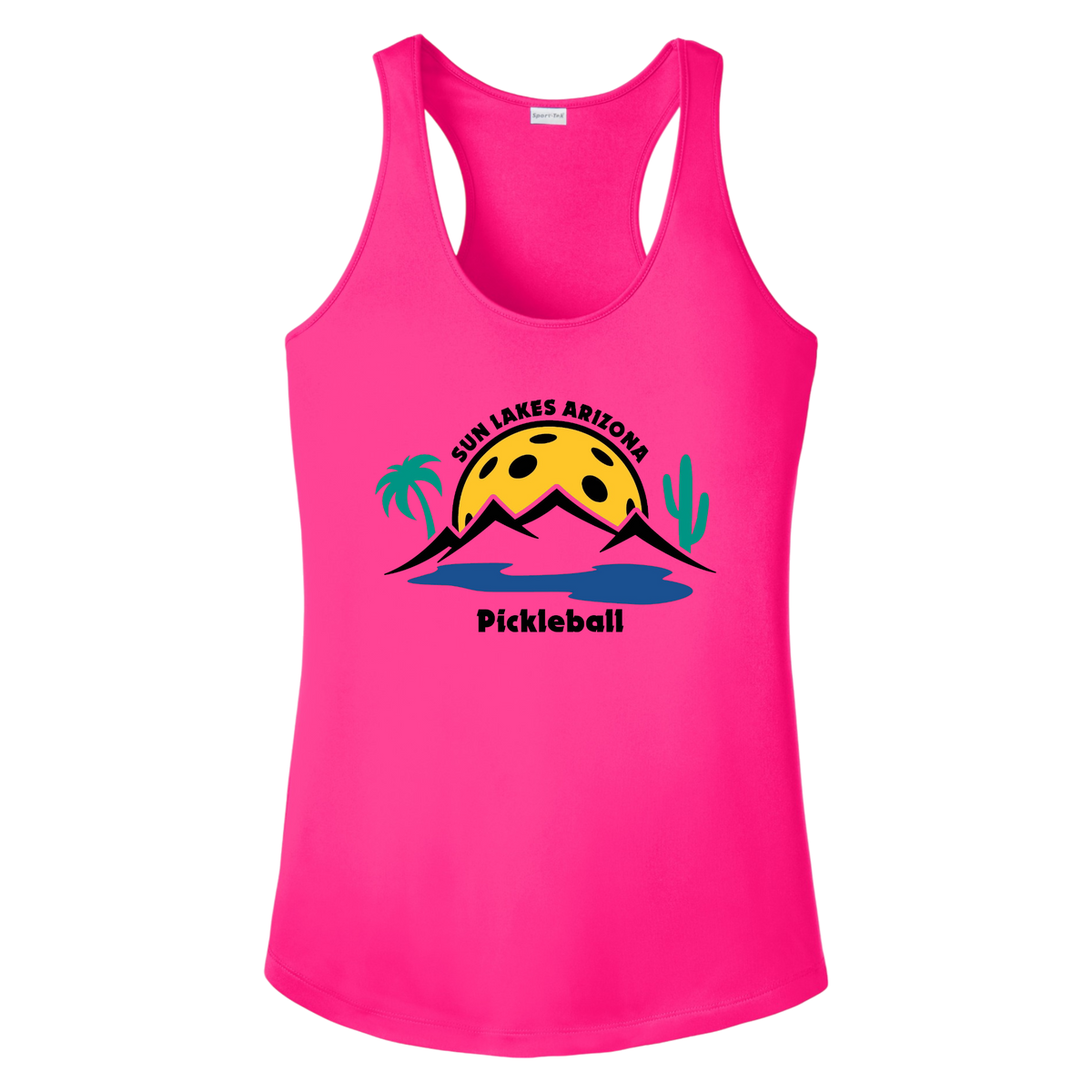 Sun Lakes Womens Racerbacks Large Logo