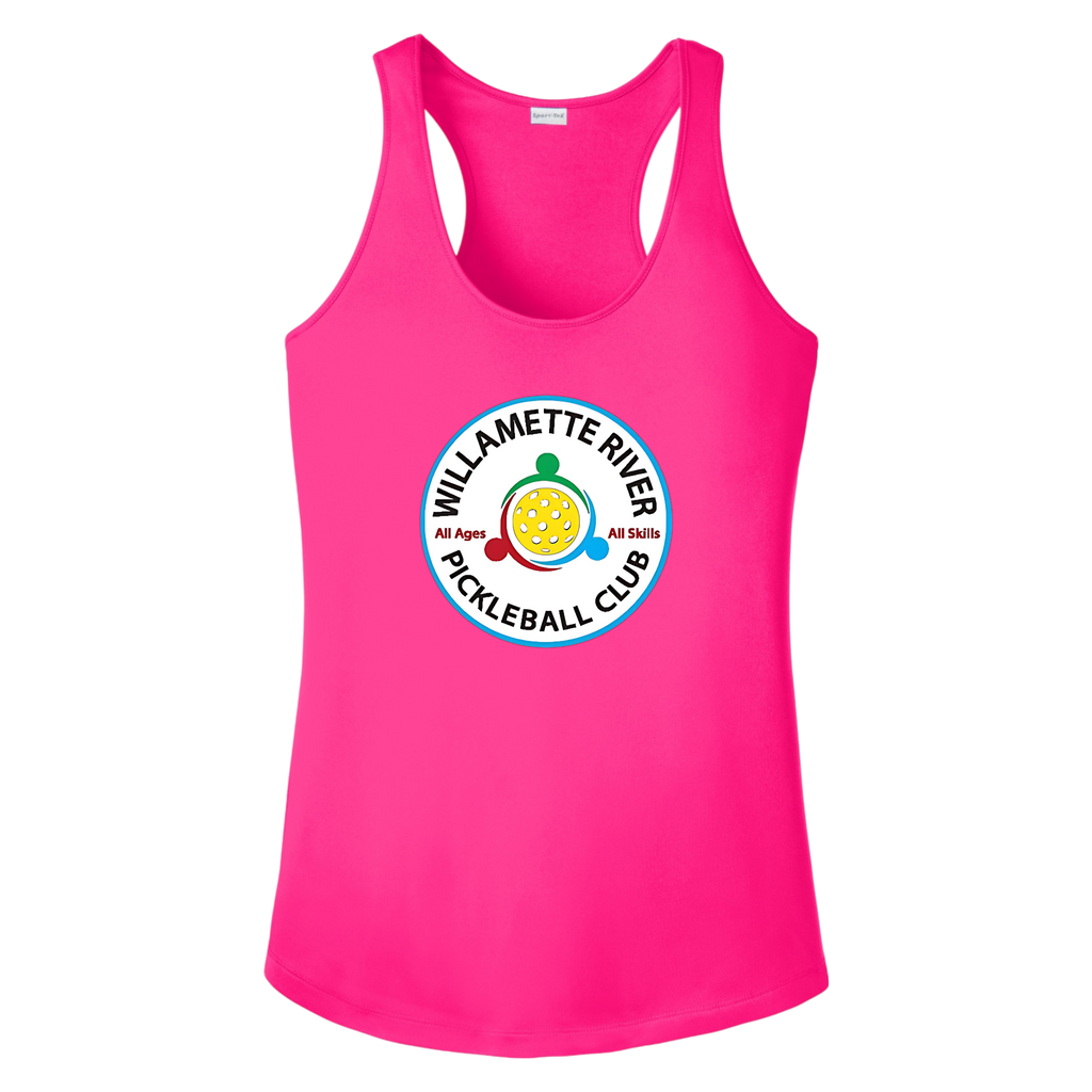 Willamette Womens Racerback Tank Large Logo